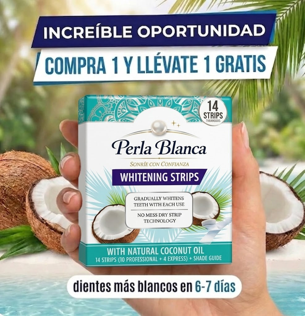 PerlaBlanca® Tiras blanqueadoras de dientes
