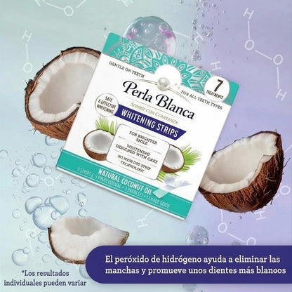 PerlaBlanca® Tiras blanqueadoras de dientes