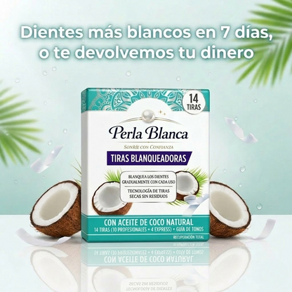 PerlaBlanca® Tiras blanqueadoras de dientes