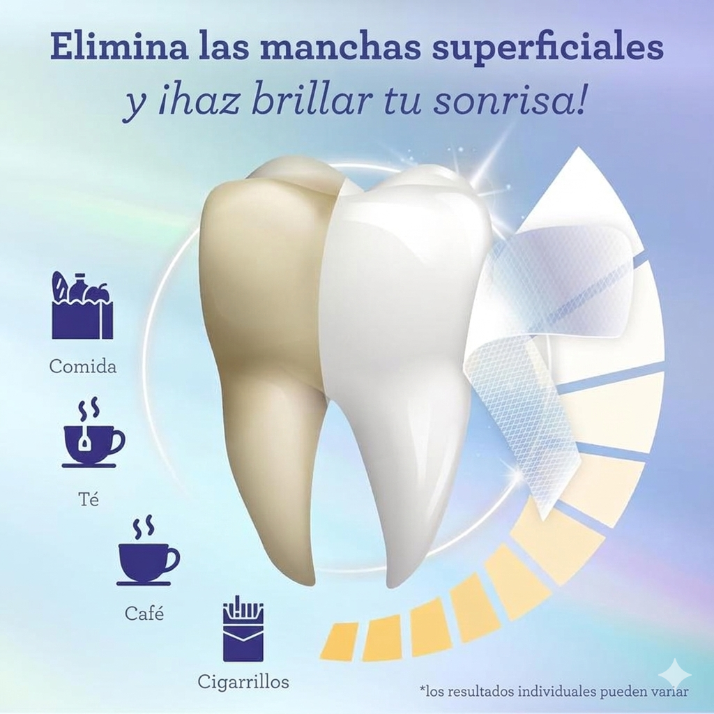 PerlaBlanca® Eloura Teeth Whitening Strips - PerlaBlanca® Eloura Tiras blanqueadoras de dientes