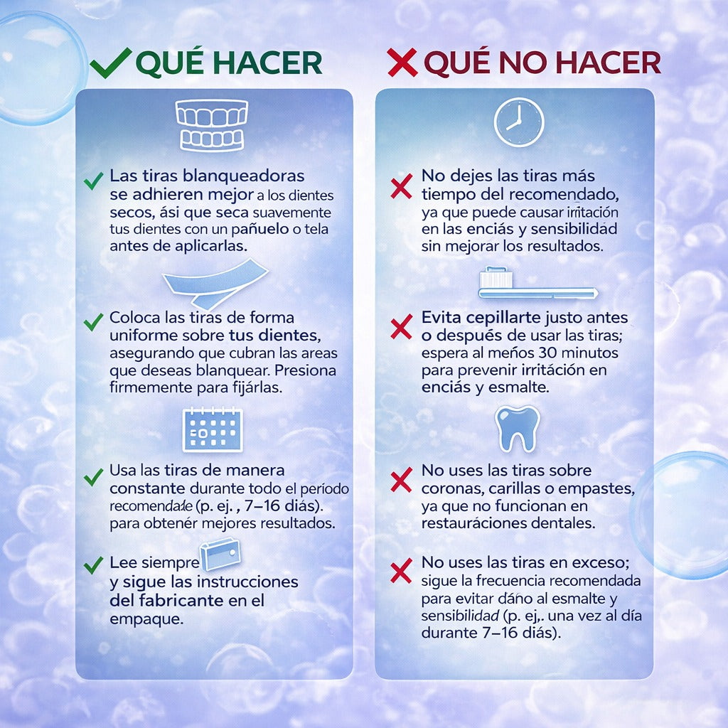 PerlaBlanca® Eloura Teeth Whitening Strips - PerlaBlanca® Eloura Tiras blanqueadoras de dientes