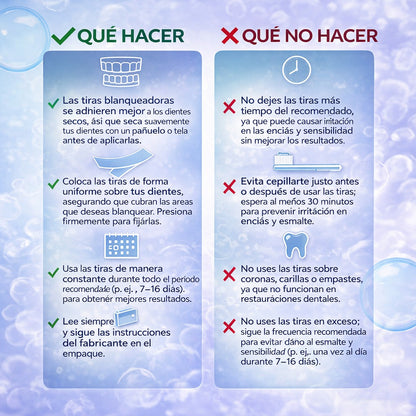 PerlaBlanca® Eloura Teeth Whitening Strips - PerlaBlanca® Eloura Tiras blanqueadoras de dientes